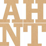 5 Inch Tall Wooden Letter Blank, Unfinished U Wood Block Letter for Nursery Decor, Rockwell Paintable Home Decor NEXTCraft