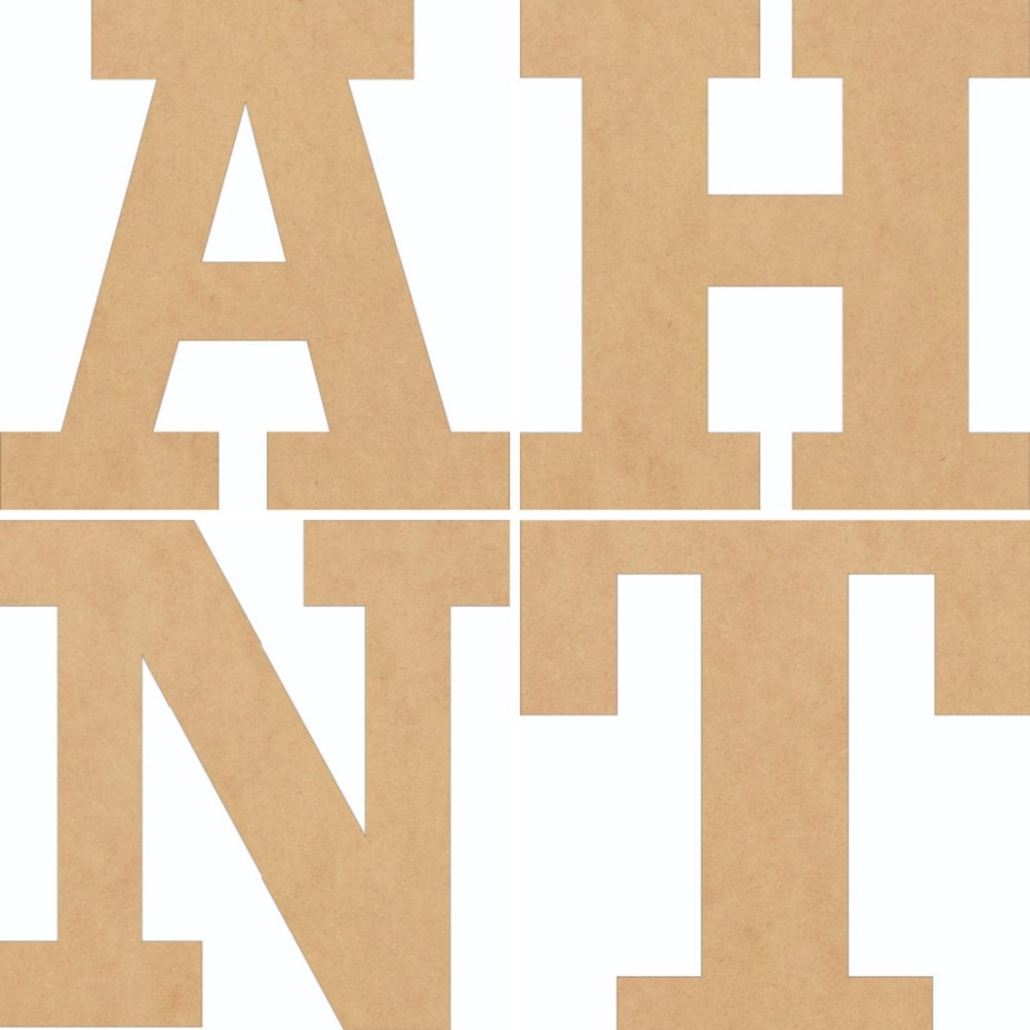 6 Inch Wooden Block Letter for Kids, Unfinished P Nursery Decor Wood Alphabet, Paintable MDF Craft, Rockwell Font NEXTCraft