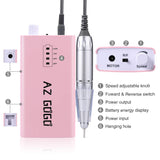 30000RPM Portable Nail Drill Machine, AZ GOGO Professional Rechargeable Electric Efile Nail Drill for Acrylic Nails, Manicure/Pedicure, Polishing, AZ GOGO