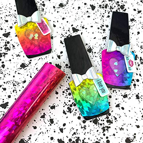 iCraft Deco Foil Specialty Transfer Sheets 6"X12" 5/Pkg-Rainbow Shattered Glass iCraft