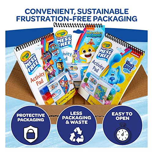 Crayola Nickelodeon Color Wonder Bundle (Set of 3), Mess Free Activity Pads & Markers, Holiday Gift For Toddlers, Drawing Set, 3+ Crayola