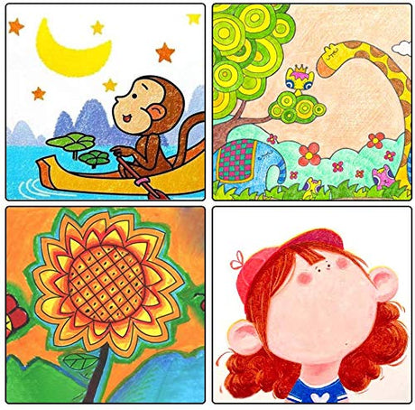48 Colors Gel Crayons for Toddlers, Shuttle Art Non-Toxic Twistable Crayons Set with 1 Brush and Foldable Case for Kids Children Coloring, Shuttle Art