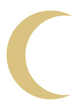 Crescent Moon Cutout Unfinished Wood Home Decor Nursery Kids Room Special Occasion Door Hanger MDF Shape Canvas Style 1 Diverse Woodworking