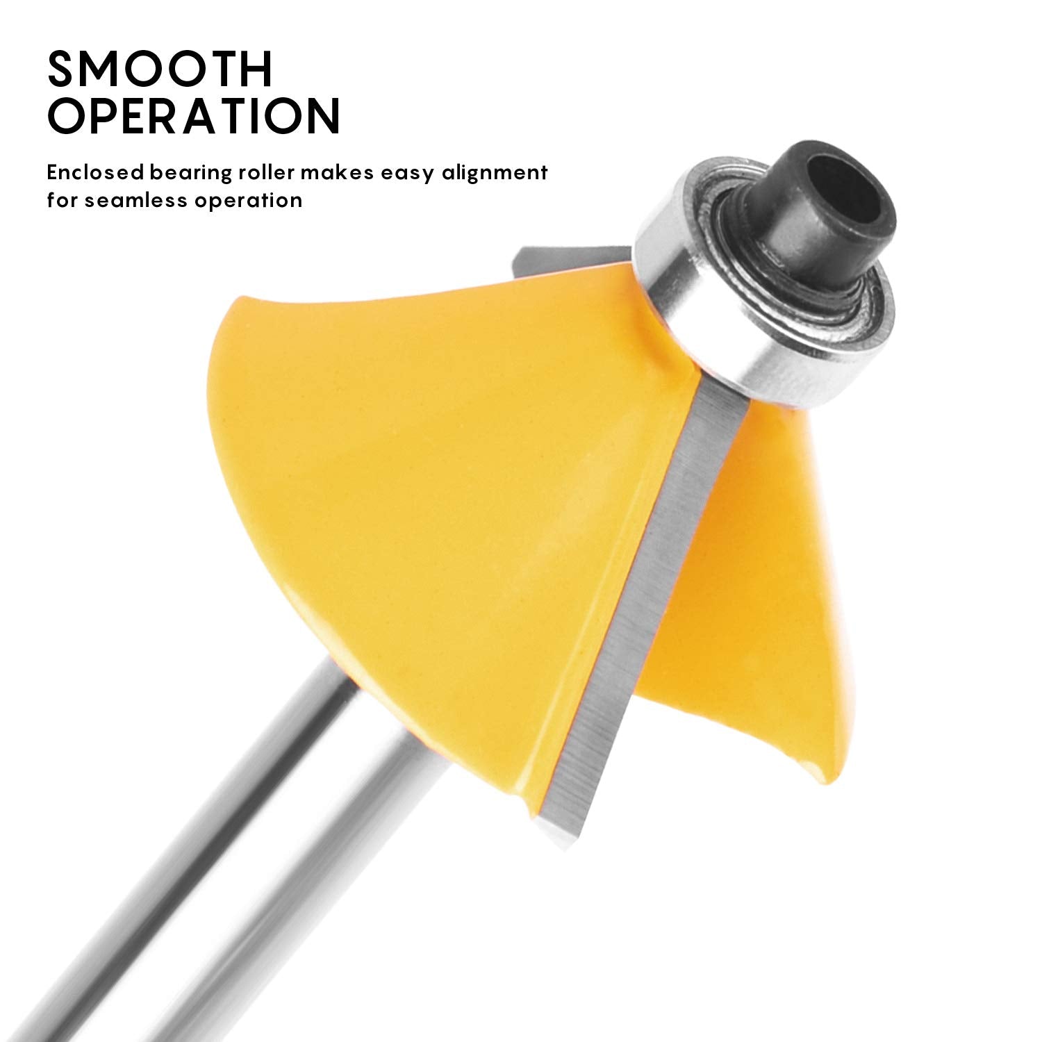 KOWOOD Router Bits Set of 15 Pieces 1/4 Inch Woodwork Tools for Beginners KOWOOD