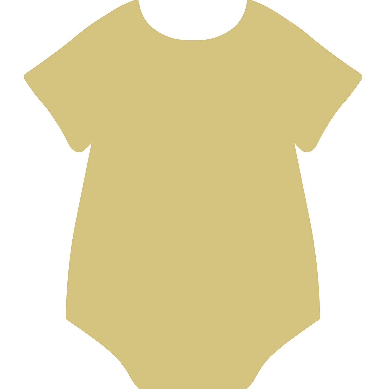 Onesie Cutout Unfinished Wood Baby Nursery Baby Shower Door Hanger MDF Shape Canvas Style 1 Diverse Woodworking