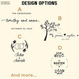 Handmade in USA - Wood Personalized Cutting Board - Unique Wedding Gift Idea for Couples, Anniversary, Christmas, Bridal Shower, Housewarming - Many Maison Custom