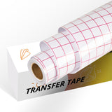YRYM HT Transfer Tape for Vinyl -12" x 12 FT w/Red Alignment Grid Transfer Paper, Medium Tack Vinyl Transfer Tape for Adhesive Vinyl for Cricut Signs YRYM HT