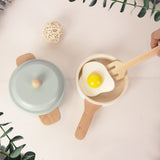 WoodenEdu Premium Toddler Play Kitchen Toys, Wooden Kitchen Utensils, Accessories for Pretend Play Kitchen Set, Montessori Learning Toy, Pretend WoodenEdu