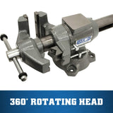 Wilton 5-1/2" Multi-Purpose Bench Vise, 360° Rotating Head & Base, 5" Max Opening (Model 550P) Wilton Tools