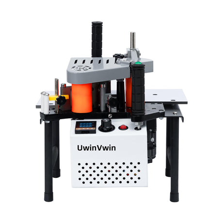 UwinVwin Edge Bander Portable Edge banding machine Straight line Curve Double side coating glue (Adjustable speed) 110V UwinVwin