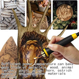 LH20 Wood Burning Kit,Wood Burning Tool,Digitally Adjustable Temperature Wood Burner Kit,Professional Wood Burner Tool Kit for Adults Beginners FIRElood