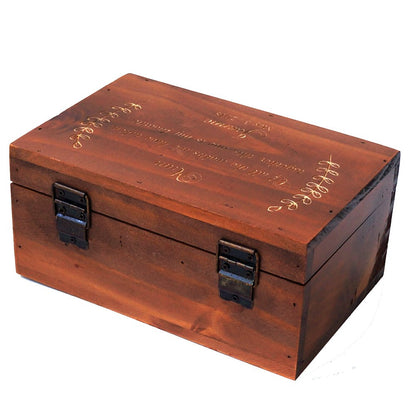 Awerise Personalized Wooden Keepsake Box w/Lock Key, Custom Jewelry Box, Bridesmaid Box, Mother Girlfriend Gift