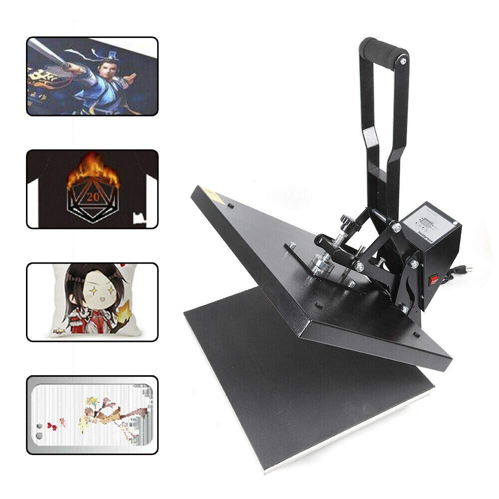 Heat Press Machine, Auto Open Clamshell Heat Press Pad Transfer Machine with 16''x20'' Heat Pad Large Size 1400W T-Shirt Sublimation Heat Press