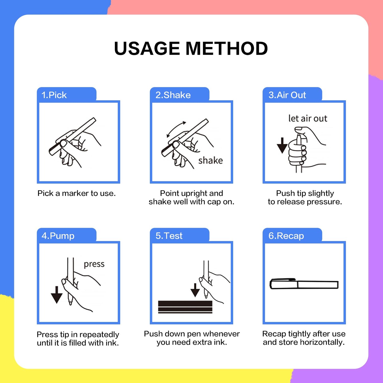 IJIANG Bundle Liquid Chalk Markers Set, 24 Pack Liquid Chalk Markers & 5 Pack White Chalk Markers Pens IJIANG