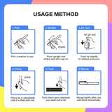 IJIANG Bundle Liquid Chalk Markers Set, 24 Pack Liquid Chalk Markers & 5 Pack White Chalk Markers Pens IJIANG