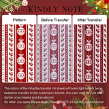 Lucky Goddness Christmas Infusible Transfer Ink Sheets,Snowman Red Green for Cricut Mug Press,Heat Press Machine for T-Shirts Mug Bag,Orange Black 16 Lucky Goddness