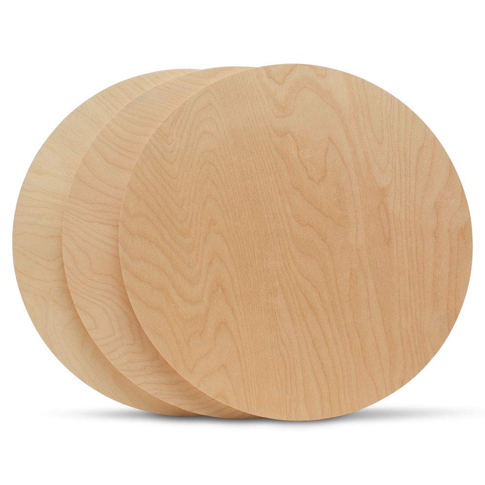 Wood Circles 24 inch 1/2 inch Thick, Unfinished Birch Plaques, Pack of 1 Wooden Circle for Crafts and Blank Sign Rounds, by Woodpeckers Woodpeckers