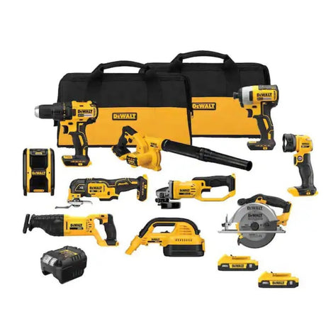 DEWALT 20V MAX Power Tool Combo Kit, Cordless Power Tool Set, 10-Tool with 2 Batteries and Charger Included (DCK1021D2) DEWALT