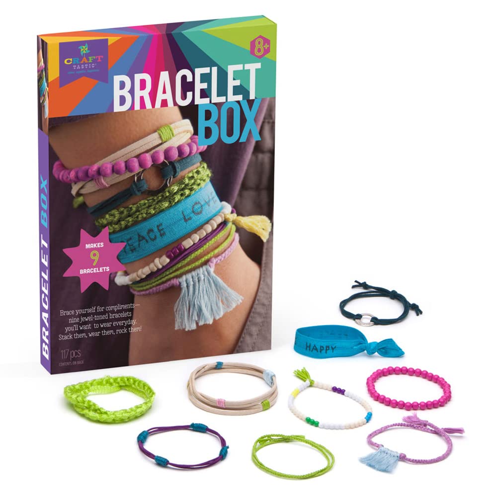 Craft-tastic Bracelet Box-Jewel Jewelry, DIY Craft Kit, Multi Craft-tastic