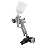 NuMax SPS08 Pneumatic 0.8mm Tip Mini HVLP Gravity Feed Spray Gun with 125cc Plastic Cup NuMax