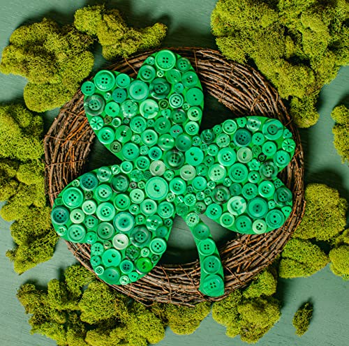 St Patricks Day Decorations, Unfinished Wood Shamrock Cutout, 12 Inches, Wooden Clover Décor, Pack of 3, by Woodpeckers Woodpeckers