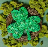 St Patricks Day Decorations, Unfinished Wood Shamrock Cutout, 12 Inches, Wooden Clover Décor, Pack of 3, by Woodpeckers Woodpeckers