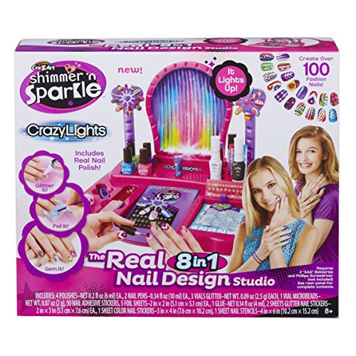 Cra-Z-Art Shimmer 'n Sparkle 8-in-1 Lite-Up Designer Nail Studio Cra-Z-Art