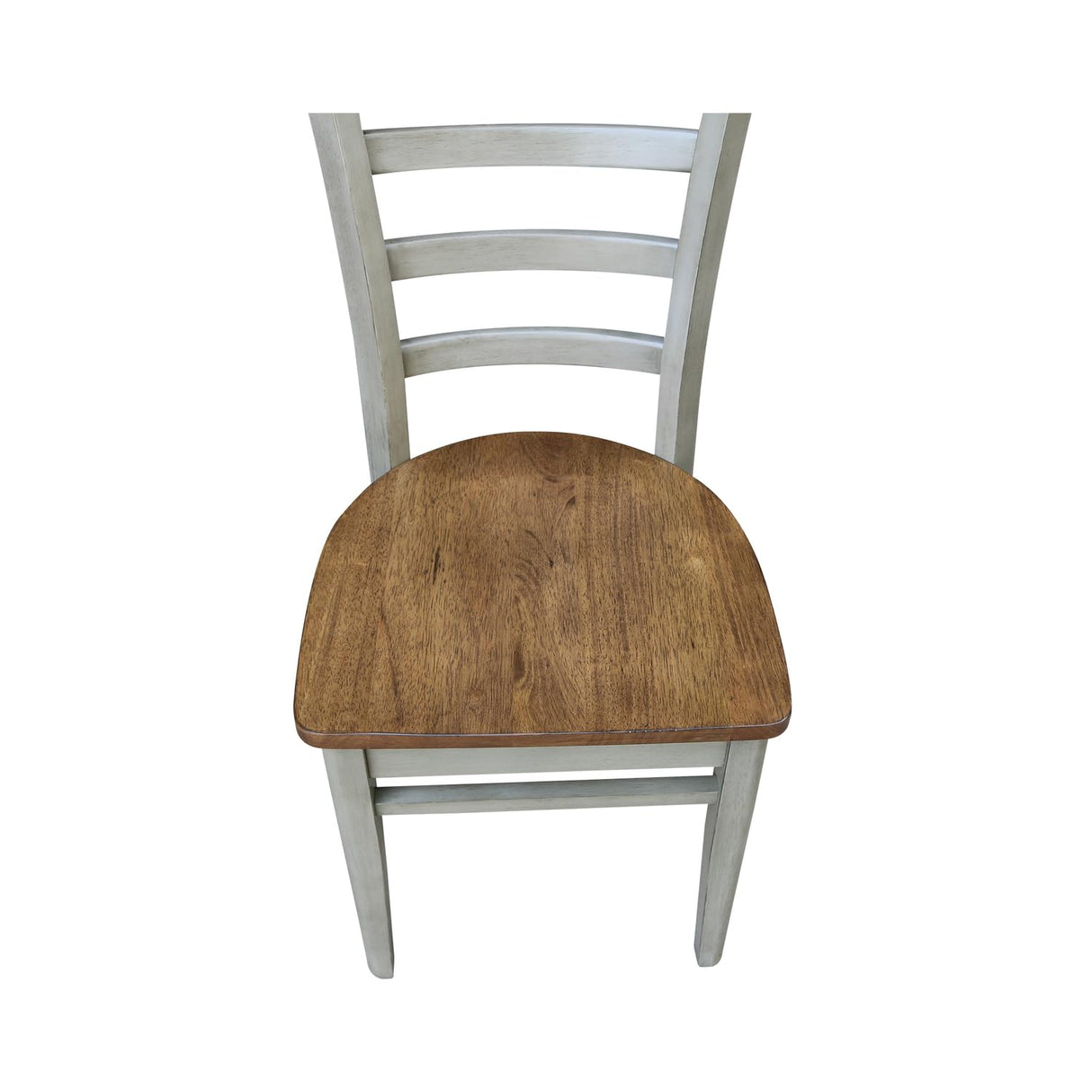 IC International Concepts International Concepts Emily Side, Set of 2 Chair, Distressed Hickory/Stone IC International Concepts