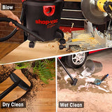 Shop-Vac 5 Gallon 3.5 Peak HP Wet/Dry Vacuum, Portable Heavy-Duty Shop Vacuum 3 in 1 Function with Attachments for House, Garage & Workshop, Shop-Vac