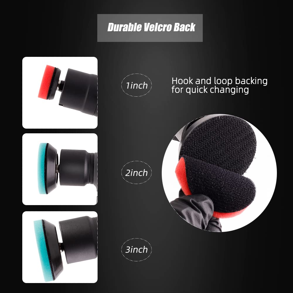 SPTA Cordless Mini Polisher, 12V Cordless Multi Polisher, Micro Cordless Scratches Killer Car Polisher RO/DA Mini Auto Machine Sets With Polishing SPTA