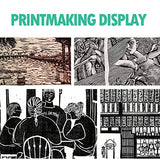 Falling in Art Rubber Roller Brayer for Crafting - Ink Roller Tool for Printmaking, Glue, Block, Wallpaper, Vinyl, Stamping, 4 5/7 Inches Falling in Art