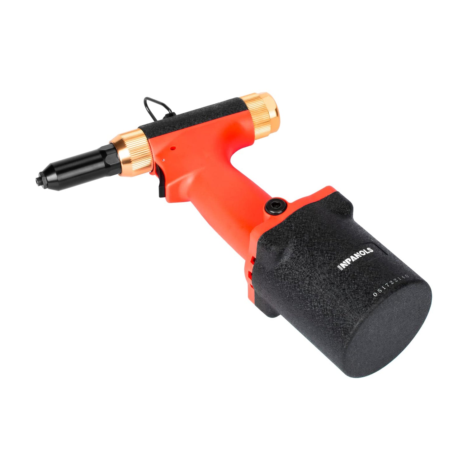 INPANOLS Pneumatic Pop Riveter Gun Hydraulic Air Rivet Tool Kit with 3/32 & 1/8 & 5/32 & 3/16 inch Nosepieces INPANOLS