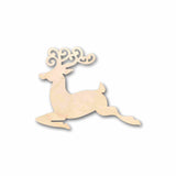 Unfinished Wood Reindeer Silhouette - Craft- up to 24" DIY 7" / 1/8" 24 Hour Crafts
