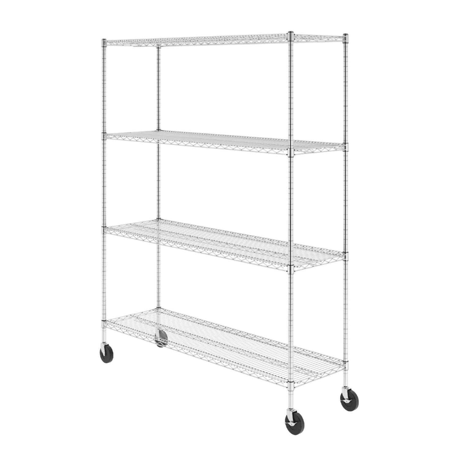 Heavy-Duty NSF Certified Metal Wire Shelving Unit with Wheels and Adjustable Feet by SafeRacks SafeRacks