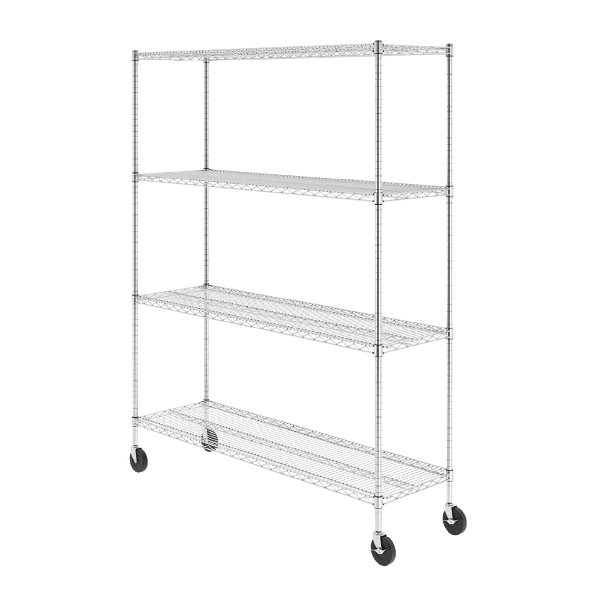 Heavy-Duty NSF Certified Metal Wire Shelving Unit with Wheels and Adjustable Feet by SafeRacks SafeRacks