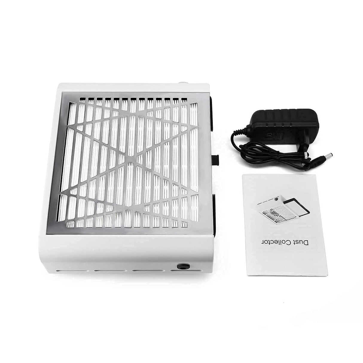 AONOLOVO Nail Dust Collector, Powerful Nail Vacuum Dust Collector Nail Tech Extractor Fan Manicure Tool for Acrylic Nails Removal, White AONOLOVO