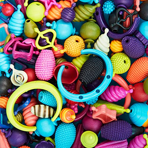 B. toys – Pop Arty! 150 Pcs- Jewlery Making Kit- Creative Pop Snap Bead Set for Kids –DIY Craft Jewelry Making Kit –Necklaces, Rings, Bracelets – 4 B. toys