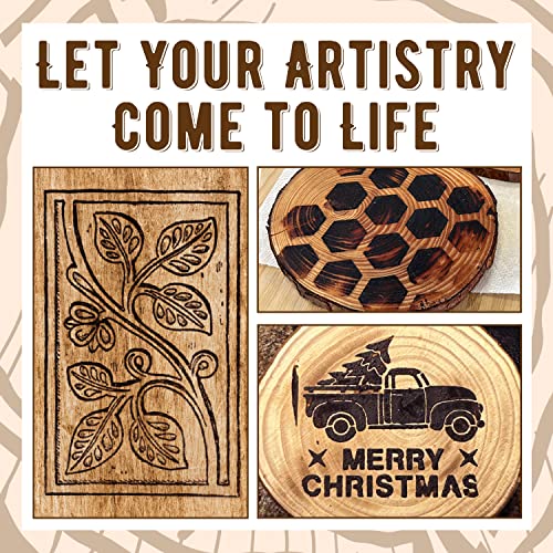 Flame Paste for Wood Burning - Clear - DIY Arts and Crafts Wood Burning Gel for Home or Office - Extra Strength Burn Paste Made in USA - 4 OZ Jar - Samorillo