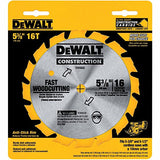 DEWALT Circular Saw Blade, 5 3/8 Inch, 16 Tooth, Wood Cutting (DW9055) DEWALT