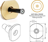 Wheel Marking Gauge Kit - 2 Extra Cutter Wheels, Roll Stop Head, Micro Adjuster, Metric Imperial Ruler, 7'' Brass Marker Tool for Woodwork Clarke Brothers