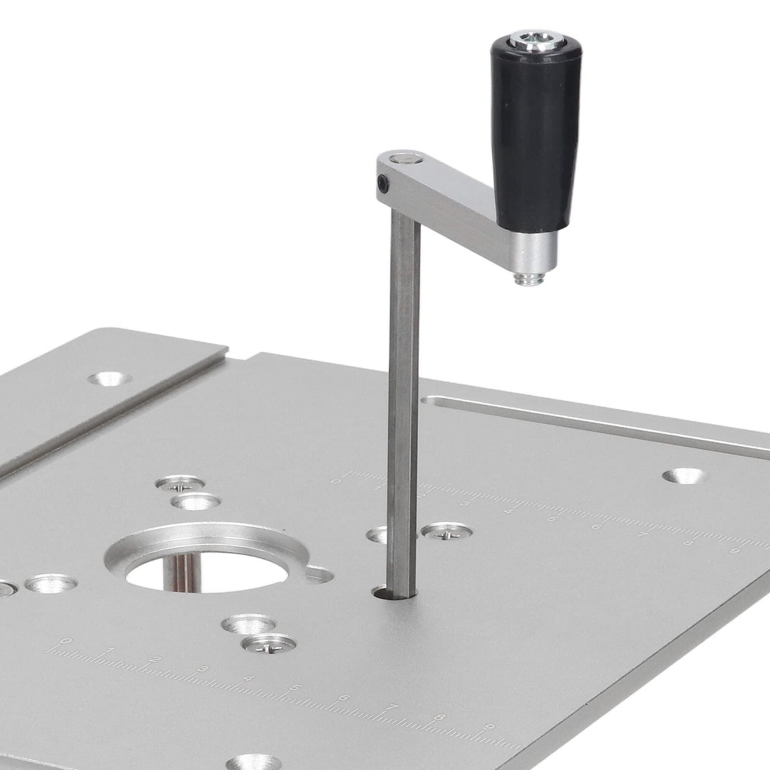 Router Lift, Manual Lifting Router Lift System Kit Router Table Saw Insert Base Plate for Trimming Machines with Motor Diameter Between 64~66mm / Fafeicy