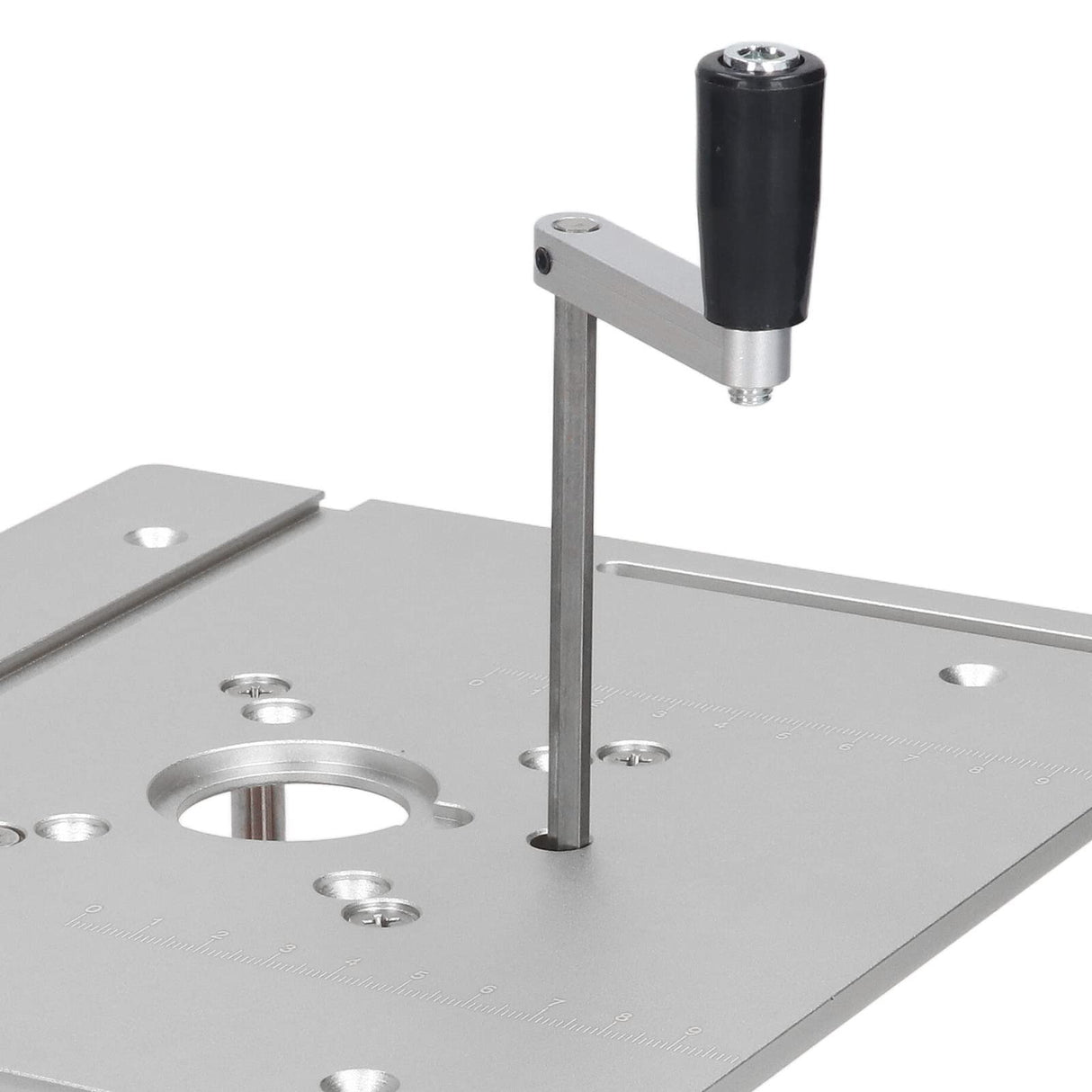 Router Lift, Manual Lifting Router Lift System Kit Router Table Saw Insert Base Plate for Trimming Machines with Motor Diameter Between 64~66mm / Fafeicy