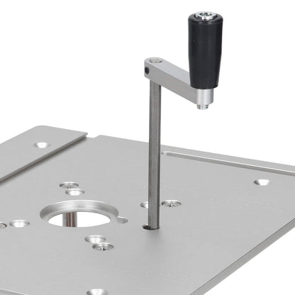 Router Lift, Manual Lifting Router Lift System Kit Router Table Saw Insert Base Plate for Trimming Machines with Motor Diameter Between 64~66mm /