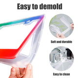 NiArt Car License Plate Frame Epoxy Resin Casting Silicone Mold Kit + Screw Accessories + Glitters, Handmade Crafts Supplies Car Plate Bracket NiArt