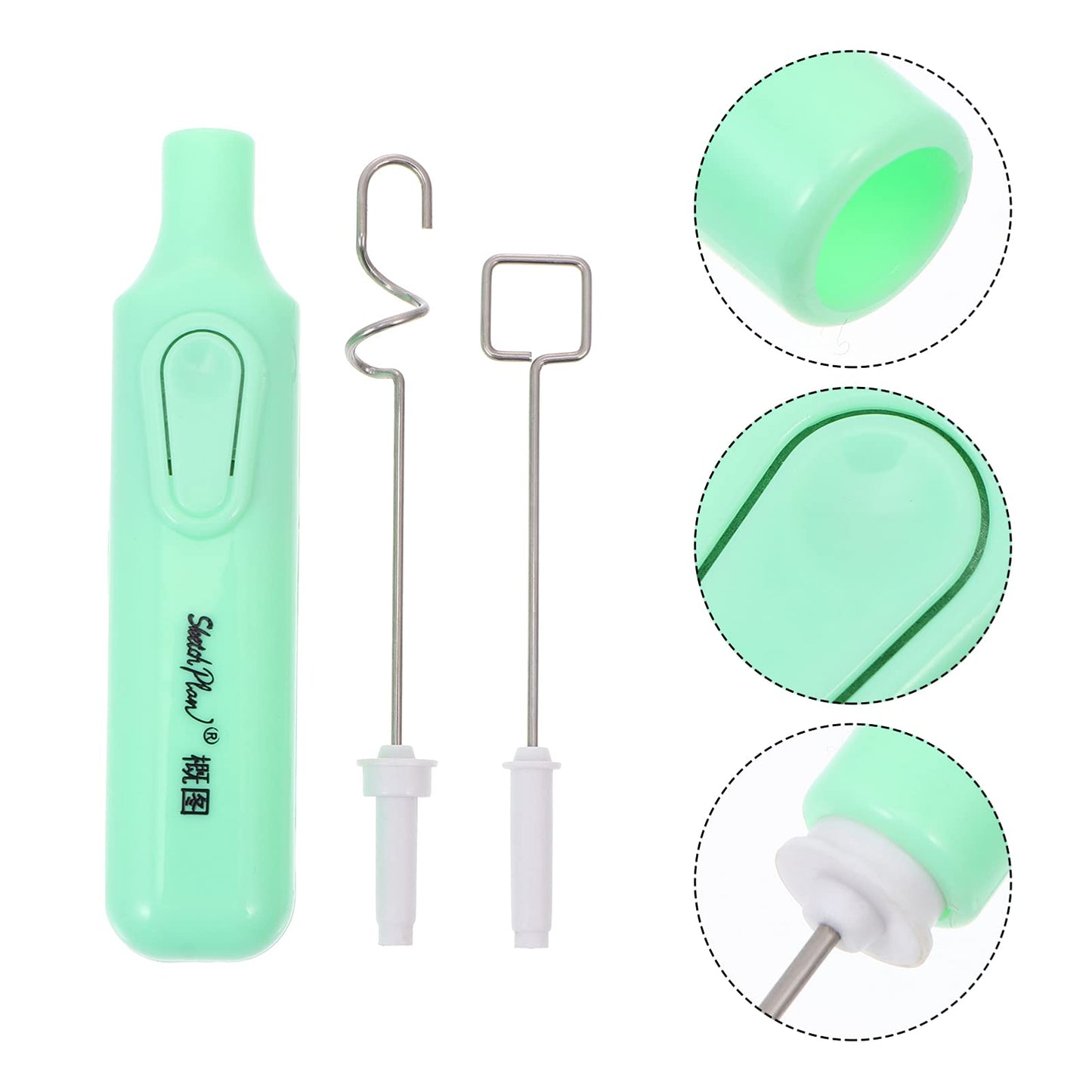 EXCEART 1 Set Electric Pigment Stirrer Mixer, Electric Pigment Ink Mixer, Electric Gouache Paints Mixer Color Stirrer Hand- held Electric Mixer for - WoodArtSupply