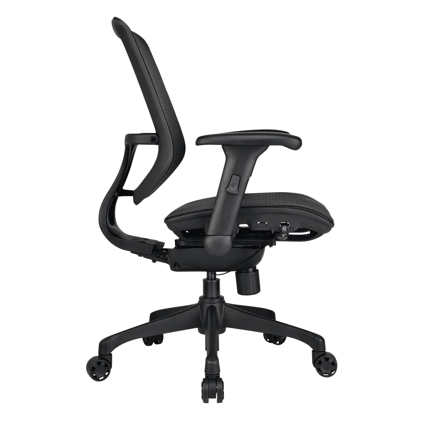 WorkPro® 1000 Series Ergonomic Mesh/Mesh Mid-Back Task Chair, Black/Black, BIFMA Compliant WorkPro