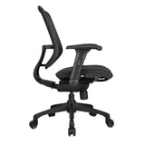 WorkPro® 1000 Series Ergonomic Mesh/Mesh Mid-Back Task Chair, Black/Black, BIFMA Compliant WorkPro