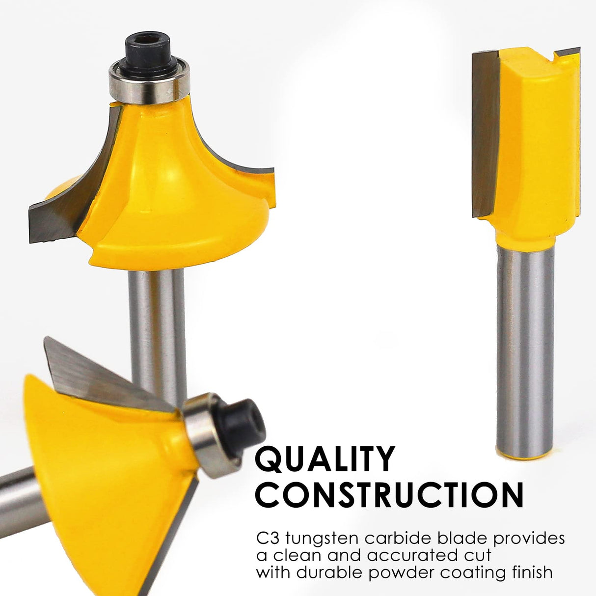 Router Bits 1/4 Inch Shank - BAIDETS 35Pcs 1/4" Router Bit Set for Professional and Beginners Carpenter Woodworking Projects BAIDETS