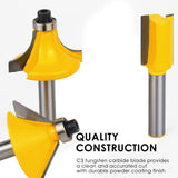 Router Bits 1/4 Inch Shank - BAIDETS 35Pcs 1/4" Router Bit Set for Professional and Beginners Carpenter Woodworking Projects BAIDETS