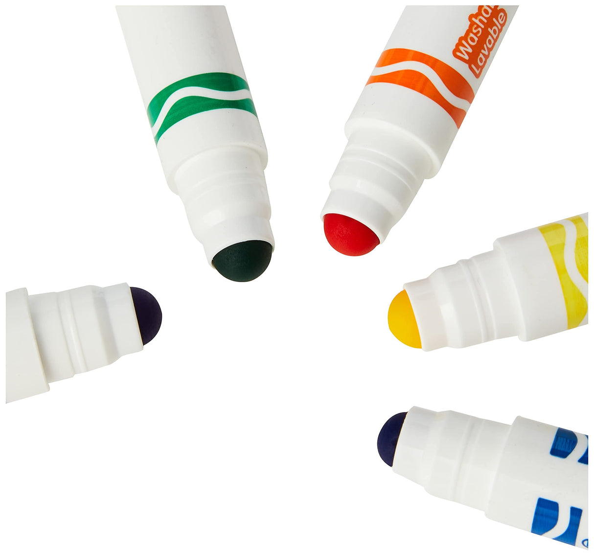 CRAYOLA MyFirst Washable Markers - Assorted Colours (Pack of 8) | Easy-Grip Markers Ideal for Toddlers Hands | Ideal for Kids Aged 12+ Months Crayola